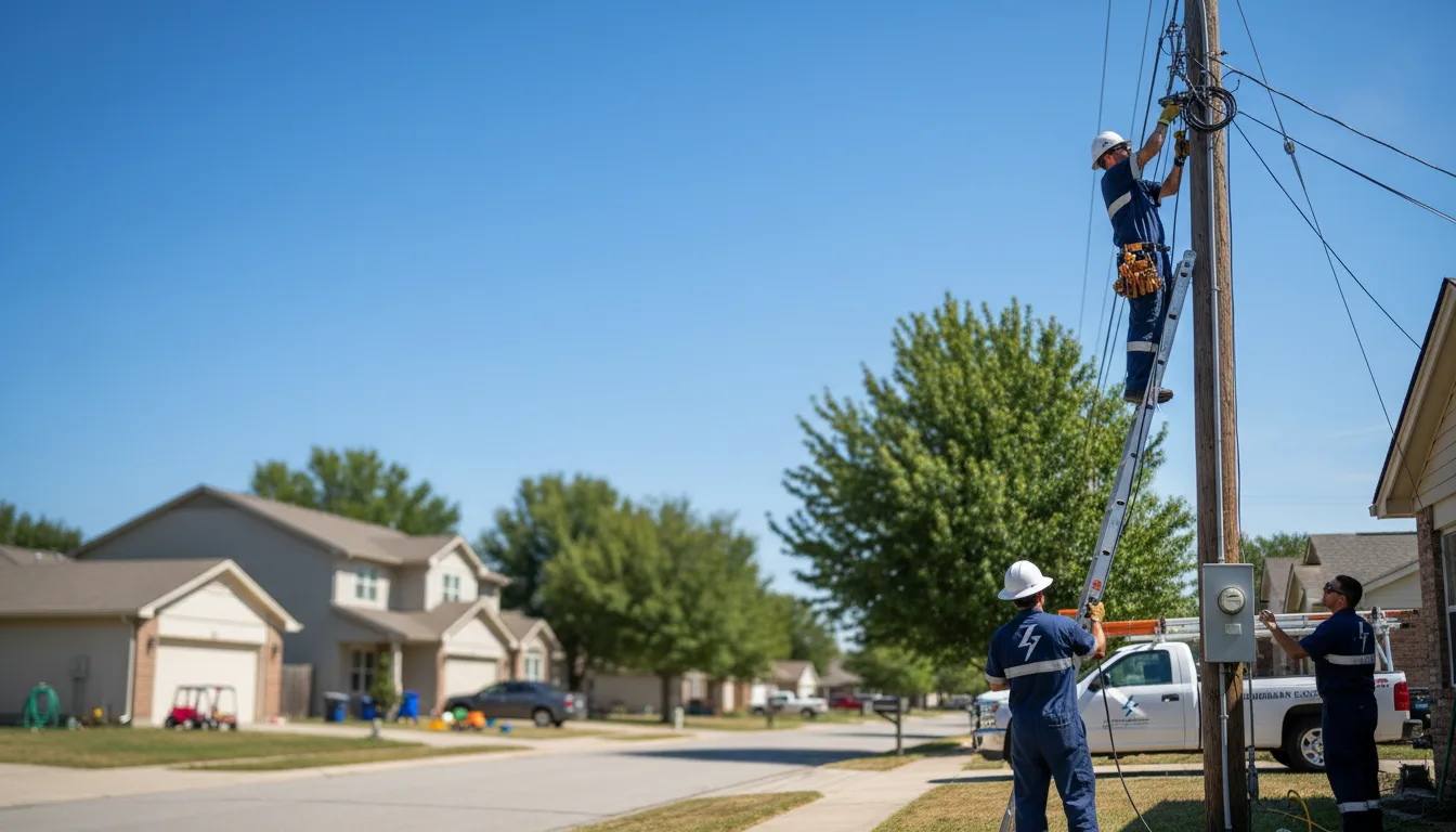 Residential electrician providing installation services in Stoneham, CO